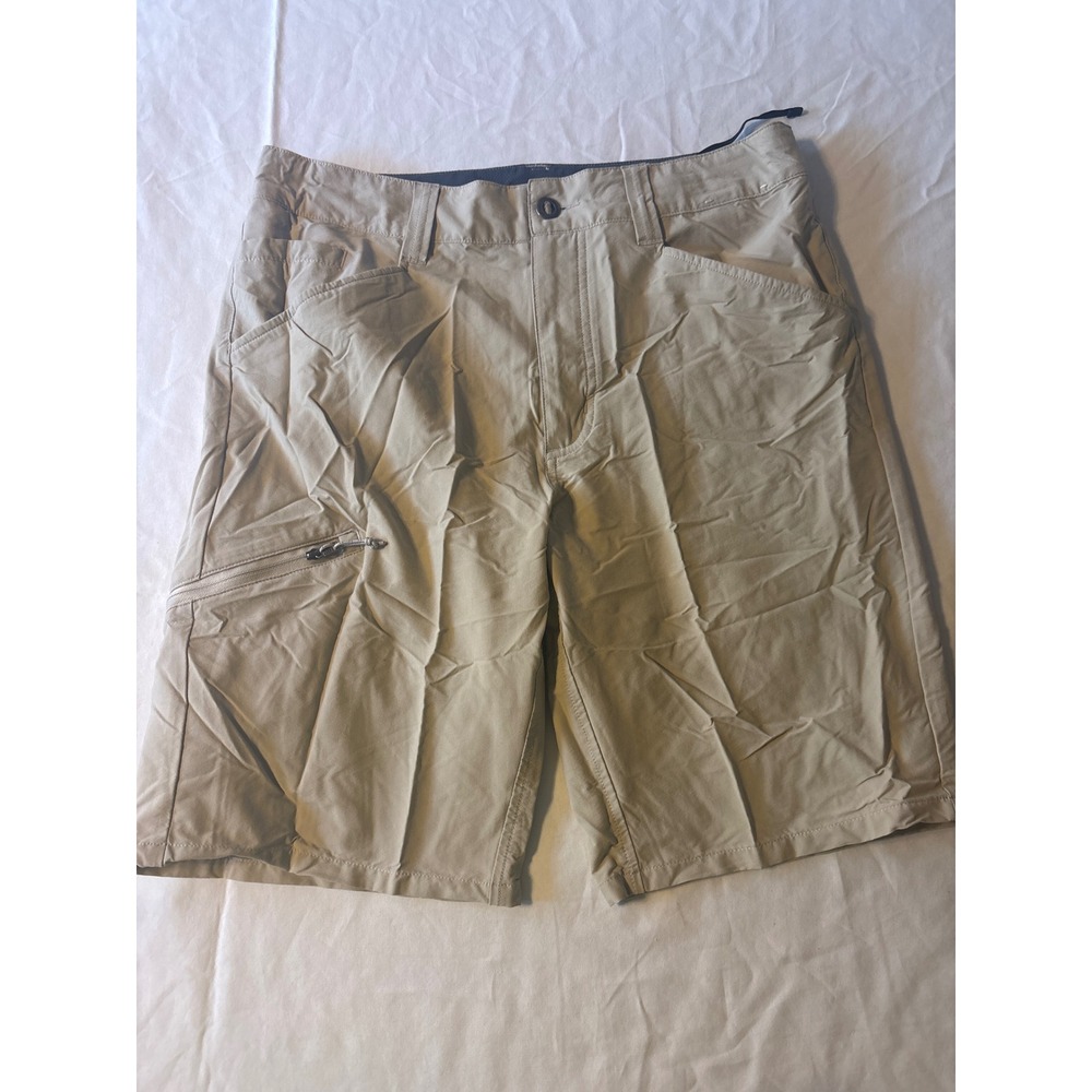 Patagonia Quandary Shorts Mens 32 Tan Good Hiking Stretch Technical 10in Inseam